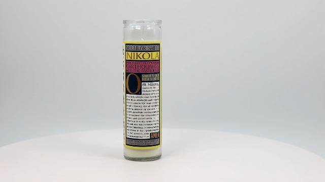 Amazon.com: Nikola Tesla Secular Saint Candle - 8.5 Inch Tall